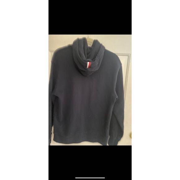 Tommy Hilfiger Mens Pullover Hoodie Long Sleeve Embroidered Black Size Small P - Picture 3 of 4